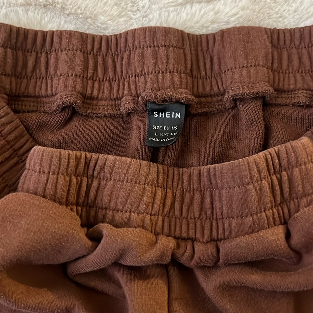Brown sweatpants shein